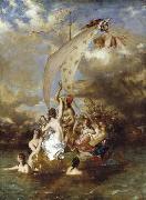 William Etty Youth on the Prow and Pleasure at the Helm Sweden oil painting artist